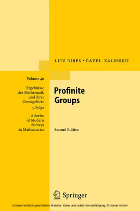 Ribes / Zalesskii |  Profinite Groups | eBook | Sack Fachmedien
