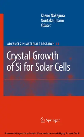 Nakajima / Usami |  Crystal Growth of Silicon for Solar Cells | eBook | Sack Fachmedien