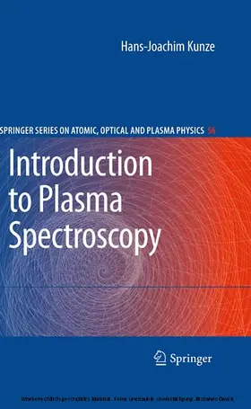 Kunze | Introduction to Plasma Spectroscopy | E-Book | sack.de