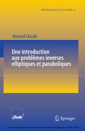 Choulli |  Une introduction aux problèmes inverses elliptiques et paraboliques | eBook | Sack Fachmedien
