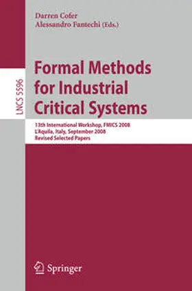 Cofer / Fantechi |  Formal Methods for Industrial Critical Systems | eBook | Sack Fachmedien