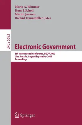Wimmer / Traunmüller / Scholl |  Electronic Government | Buch |  Sack Fachmedien
