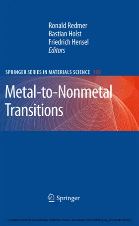 Redmer / Holst / Hensel |  Metal-to-Nonmetal Transitions | eBook | Sack Fachmedien