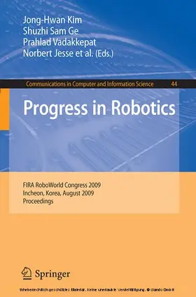 Kim / Ge / Nakatsu |  Progress in Robotics | eBook | Sack Fachmedien