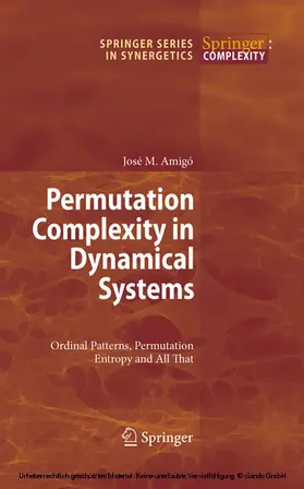 Amigó |  Permutation Complexity in Dynamical Systems | eBook | Sack Fachmedien