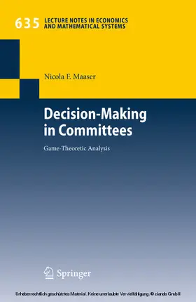 Maaser |  Decision-Making in Committees | eBook | Sack Fachmedien