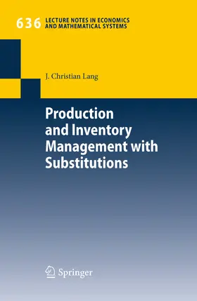 Lang | Production and Inventory Management with Substitutions | E-Book | sack.de