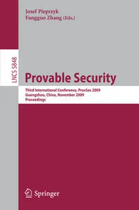 Pieprzyk / Zhang |  Provable Security | eBook | Sack Fachmedien