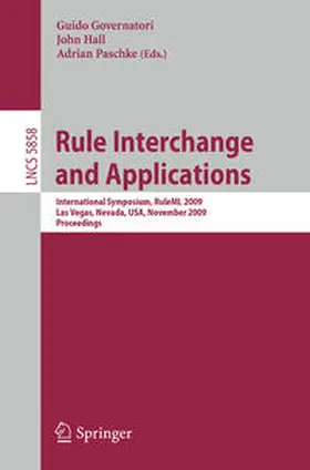 Paschke / Governatori / Hall |  Rule Interchange and Applications | eBook | Sack Fachmedien