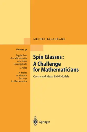 Talagrand |  Spin Glasses: A Challenge for Mathematicians | Buch |  Sack Fachmedien