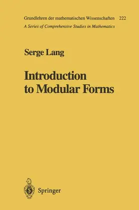 Lang |  Introduction to Modular Forms | Buch |  Sack Fachmedien