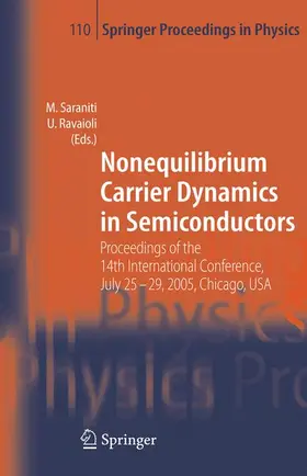 Ravaioli / Saraniti |  Nonequilibrium Carrier Dynamics in Semiconductors | Buch |  Sack Fachmedien