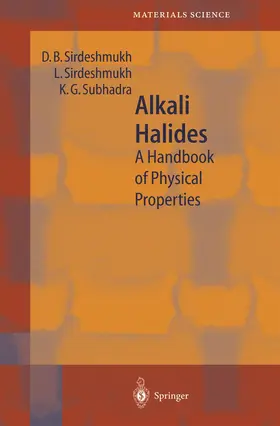 Sirdeshmukh / Subhadra |  Alkali Halides | Buch |  Sack Fachmedien
