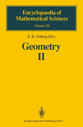 Vinberg |  Geometry II | Buch |  Sack Fachmedien