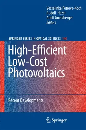 Goetzberger / Petrova-Koch / Hezel |  High-Efficient Low-Cost Photovoltaics | Buch |  Sack Fachmedien