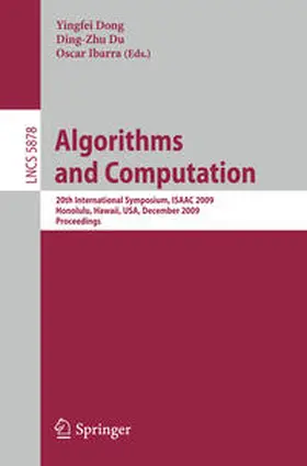 Dong / Du / Ibarra | Algorithms and Computation | E-Book | www2.sack.de