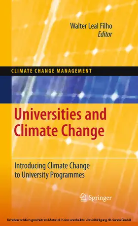 Leal Filho |  Universities and Climate Change | eBook | Sack Fachmedien