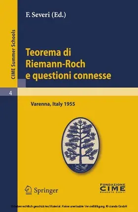 Severi | Teorema di Riemann-Roch e questioni connesse | E-Book | sack.de