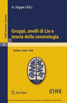 Zappa |  Gruppi, anelli di Lie e teoria della coomologia | eBook | Sack Fachmedien