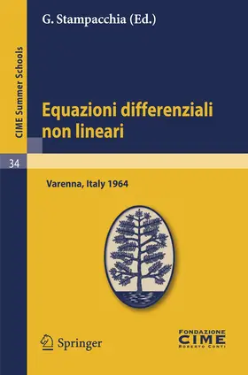 Stampacchia |  Equazioni differenziali non lineari | Buch |  Sack Fachmedien