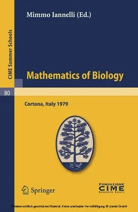Iannelli | Mathematics of Biology | E-Book | sack.de
