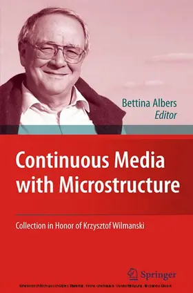 Albers | Continuous Media with Microstructure | E-Book | sack.de