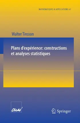 Tinsson |  Plans d'expérience: constructions et analyses statistiques | Buch |  Sack Fachmedien