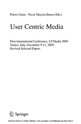 Daras / Ibarra |  User Centric Media | eBook | Sack Fachmedien
