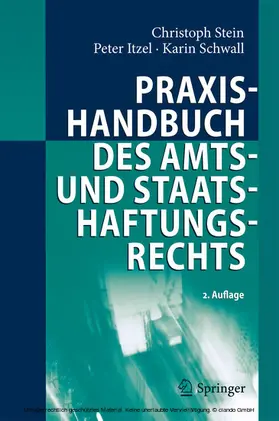 Stein / Itzel / Schwall |  Praxishandbuch des Amts- und Staatshaftungsrechts | eBook | Sack Fachmedien