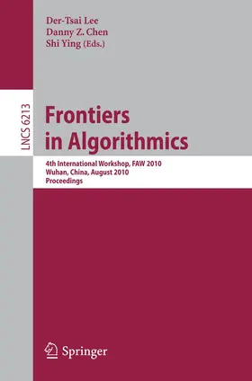Lee / Chen / Ying |  Frontiers in Algorithms | Buch |  Sack Fachmedien
