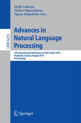 Loftsson / Rögnvaldsson / Helgadottir | Advances in Natural Language Processing | E-Book | sack.de