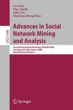 Giles / Smith / Yen | Advances in Social Network Mining and Analysis | E-Book | sack.de