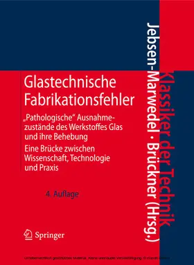 Jebsen-Marwedel / Brückner |  Glastechnische Fabrikationsfehler | eBook | Sack Fachmedien