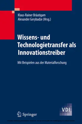 Bräutigam / Gerybadze | Wissens- und Technologietransfer als Innovationstreiber | E-Book | sack.de