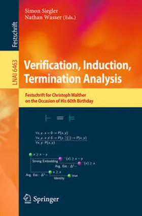 Siegler / Wasser |  Verification, Induction, Termination Analysis | eBook | Sack Fachmedien