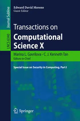 Gavrilova / Tan |  Transactions on Computational Science X | eBook | Sack Fachmedien