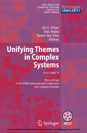 Minai / Braha / Bar-Yam | Unifying Themes in Complex Systems , Vol. V | E-Book | sack.de