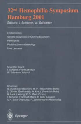 Scharrer / Schramm | 32nd Hemophilia Symposium Hamburg 2001 | E-Book | sack.de
