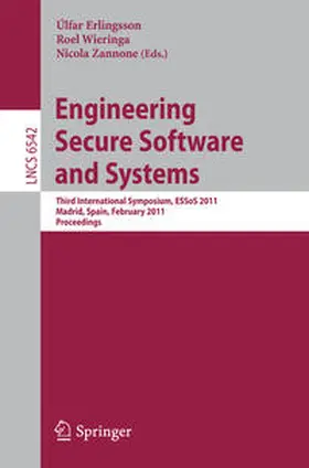 Erlingsson / Wieringa / Zannone |  Engineering Secure Software and Systems | eBook | Sack Fachmedien