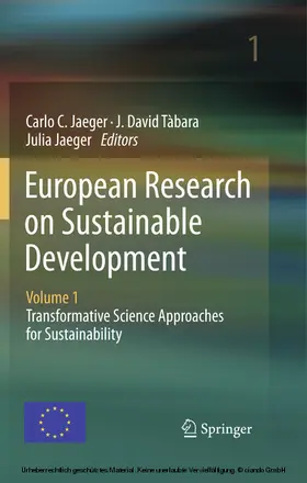 Jaeger / Tàbara |  European Research on Sustainable Development | eBook | Sack Fachmedien