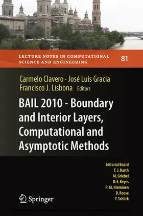 Clavero / Gracia / Lisbona | BAIL 2010 - Boundary and Interior Layers, Computational and Asymptotic Methods | E-Book | sack.de