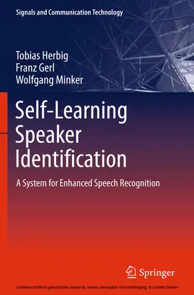 Herbig / Gerl / Minker |  Self-Learning Speaker Identification | eBook | Sack Fachmedien