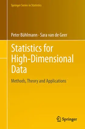 van de Geer / Bühlmann |  Statistics for High-Dimensional Data | Buch |  Sack Fachmedien