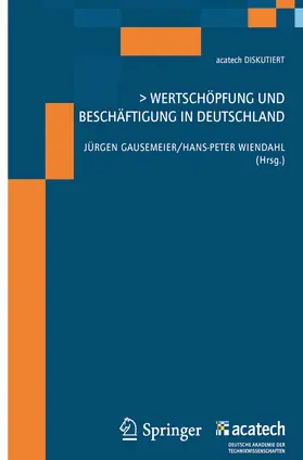 Gausemeier / Wiendahl |  Wertschöpfung und Beschäftigung in Deutschland | eBook | Sack Fachmedien