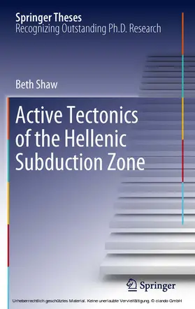 Shaw | Active tectonics of the Hellenic subduction zone | E-Book | sack.de
