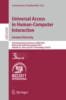 Stephanidis | Universal Access in Human-Computer Interaction. Context Diversity | E-Book | sack.de