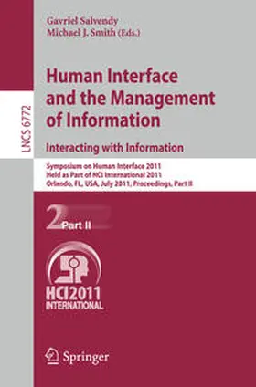 Salvendy / Smith | Human Interface and the Management of Information. Interacting with Information | E-Book | sack.de