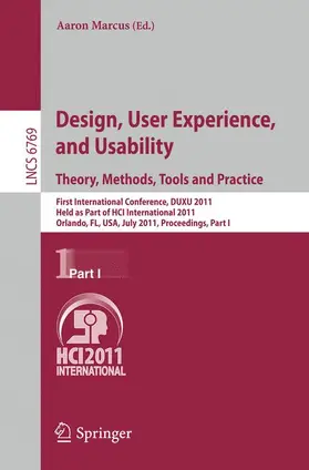 Marcus |  Design, User Experience, and Usability. Theory, Methods, Tools and Practice | Buch |  Sack Fachmedien