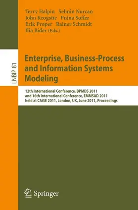 Halpin / Nurcan / Krogstie |  Enterprise, Business-Process and Information Systems Modeling | Buch |  Sack Fachmedien