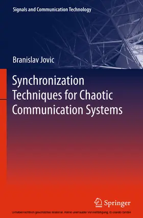 Jovic | Synchronization Techniques for Chaotic Communication Systems | E-Book | sack.de